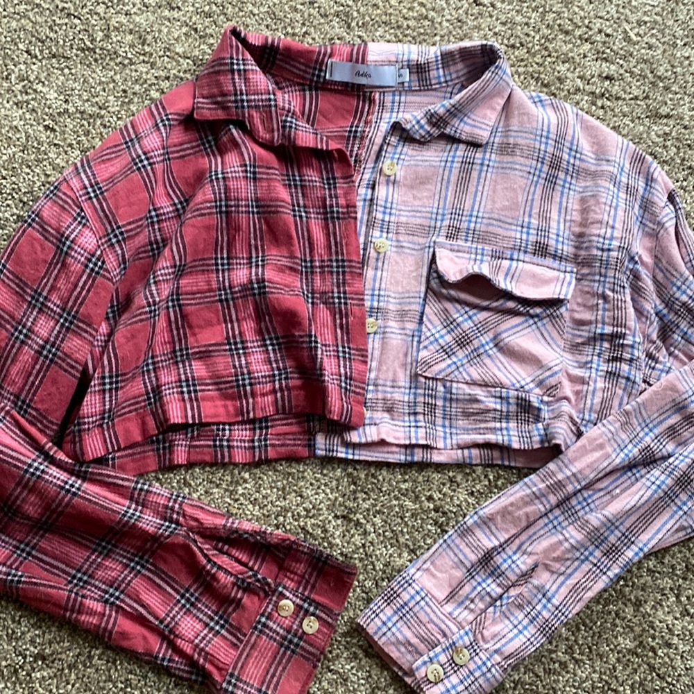 Adika crop flannel